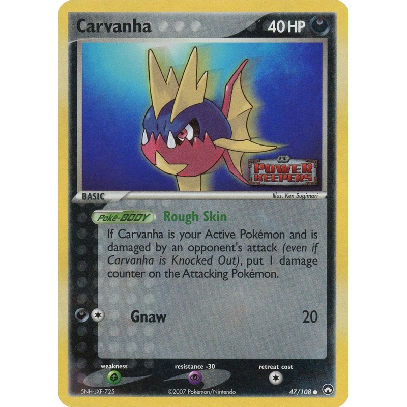 Carvanha (47/108) (Stamped) [EX: Power Keepers]