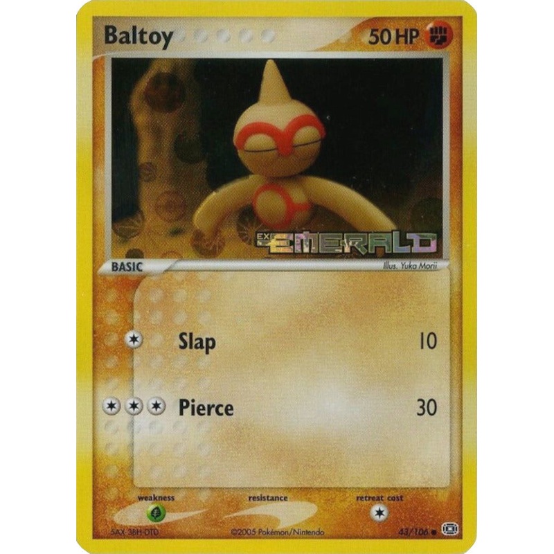 Baltoy (43/106) (Stamped) [EX: Emerald]
