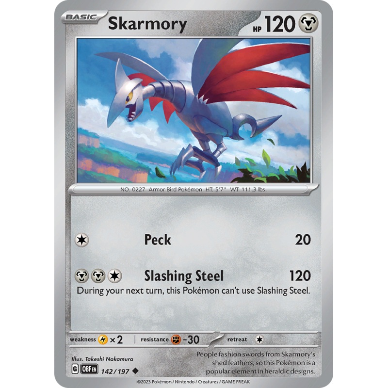 Skarmory (142/197) [Scarlet & Violet: Obsidian Flames]