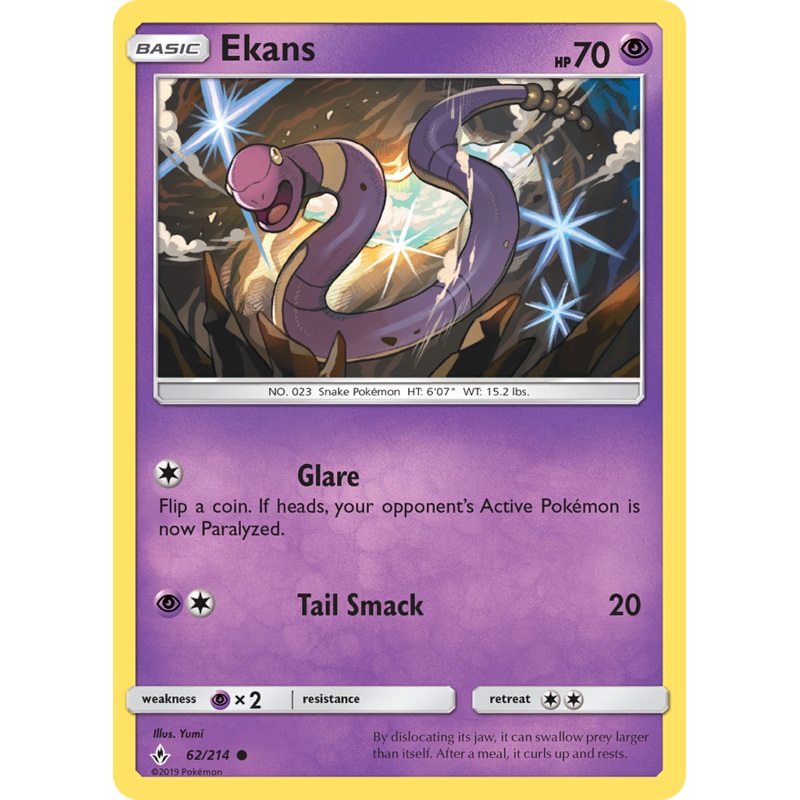 Ekans (62/214) [Sun & Moon: Unbroken Bonds]