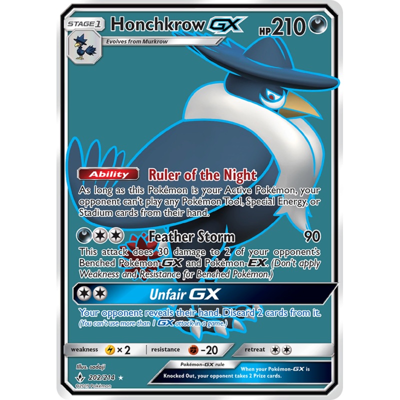 Honchkrow GX (202/214) [Sun & Moon: Unbroken Bonds]