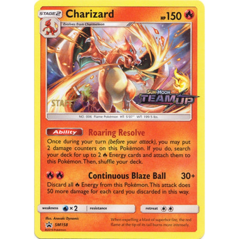 Charizard (SM158) (Staff) [Sun & Moon: Black Star Promos]