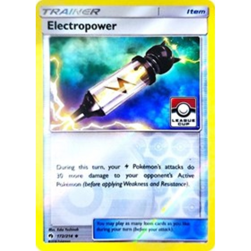 Electropower (172/214) (League Promo) [Sun & Moon: Lost Thunder]
