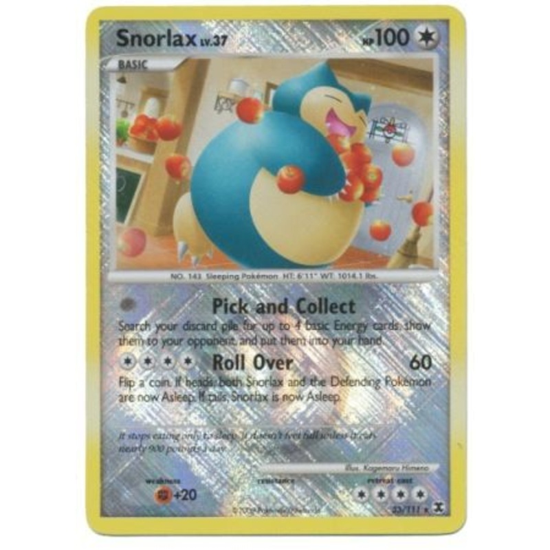 Snorlax (33/111) (League Promo) [Platinum: Rising Rivals]