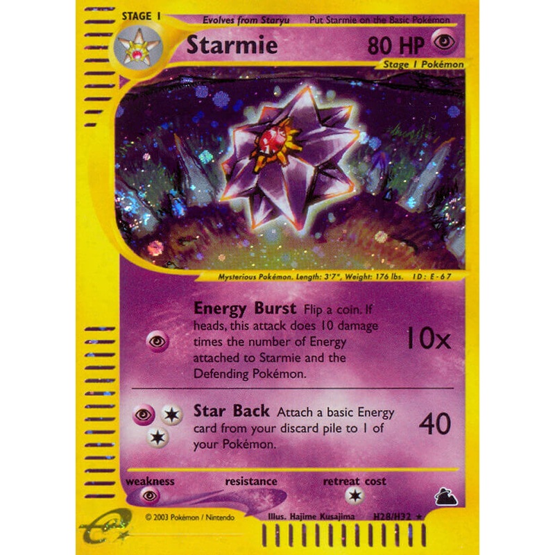 Starmie (H28/H32) [Skyridge]