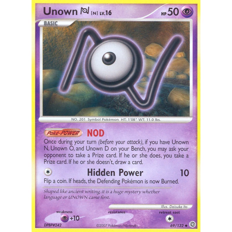 Unown N (69/132) [Diamond & Pearl: Secret Wonders]