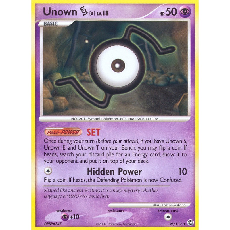 Unown S (39/132) [Diamond & Pearl: Secret Wonders]