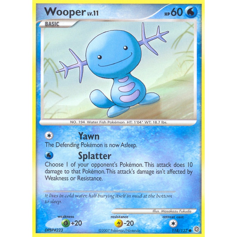 Wooper (118/132) [Diamond & Pearl: Secret Wonders]