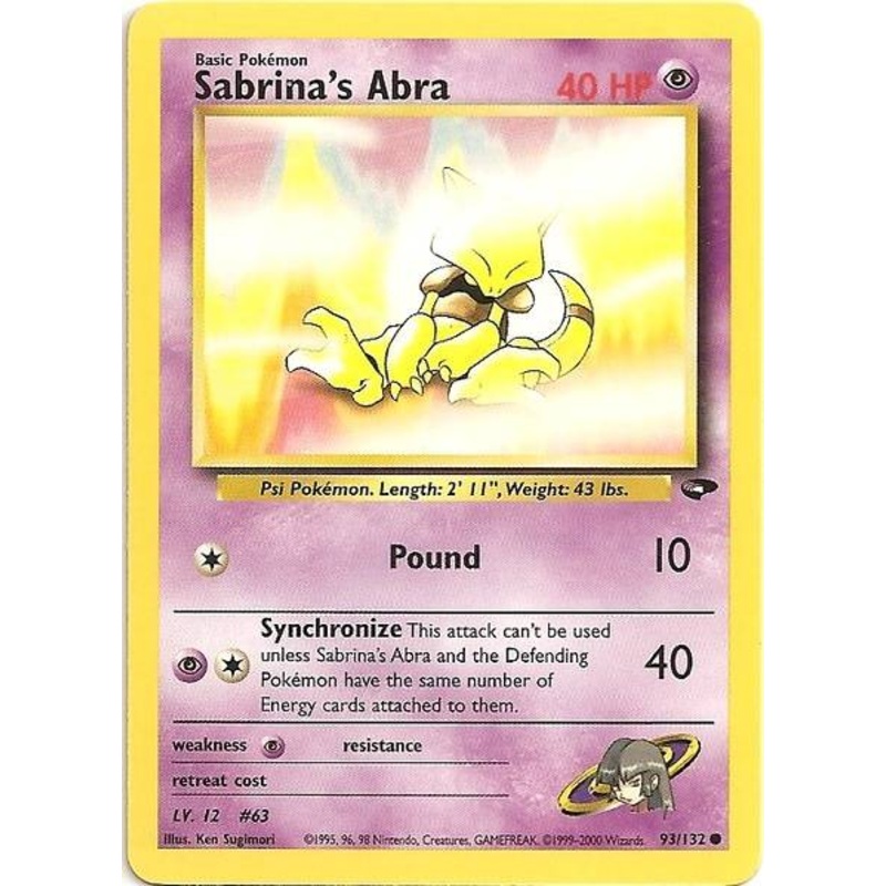 Sabrina's Abra (93/132) [Gym Challenge Unlimited]
