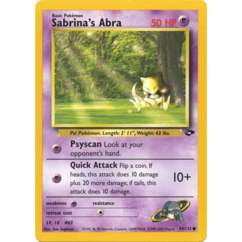 Sabrina's Abra (94/132) [Gym Challenge Unlimited]
