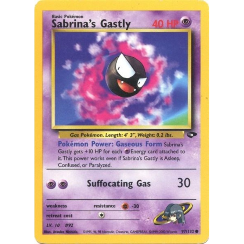 Sabrina's Gastly (97/132) [Gym Challenge Unlimited]