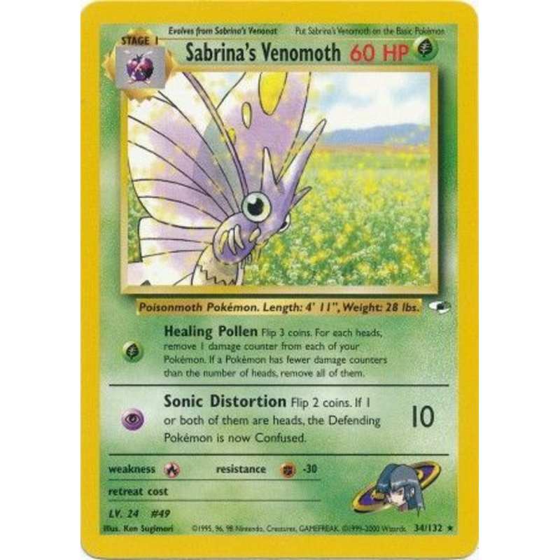 Sabrina's Venomoth (34/132) [Gym Heroes Unlimited]