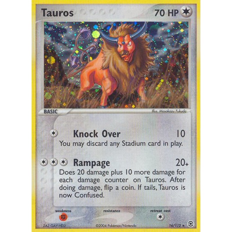 Tauros (16/112) [EX: FireRed & LeafGreen]