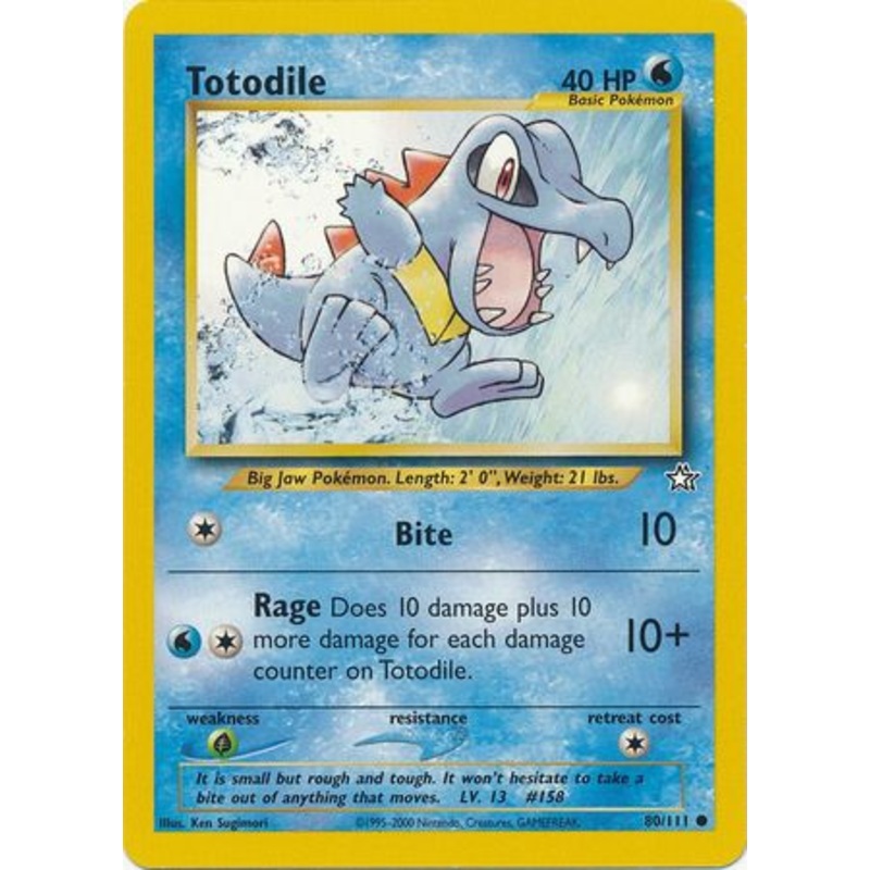 Totodile (80/111) [Neo Genesis Unlimited]