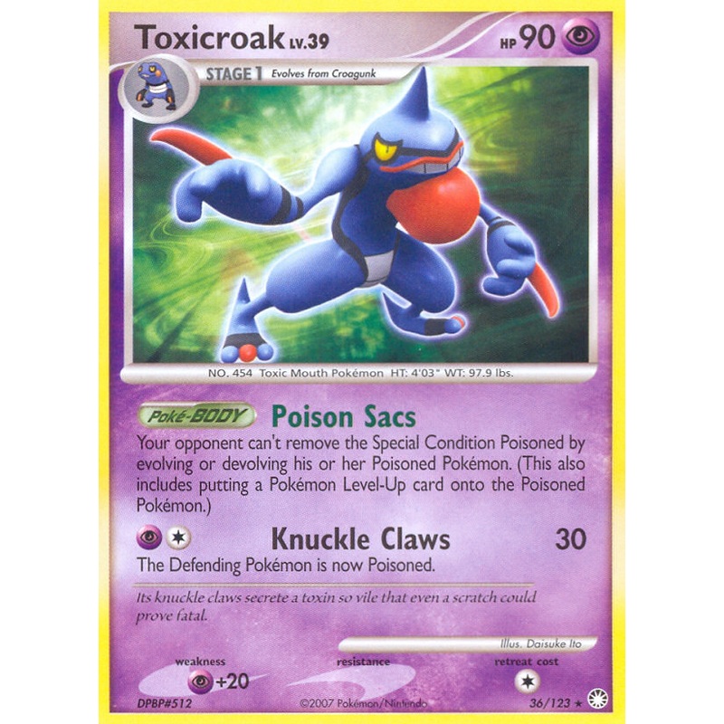 Toxicroak (36/123) [Diamond & Pearl: Mysterious Treasures]