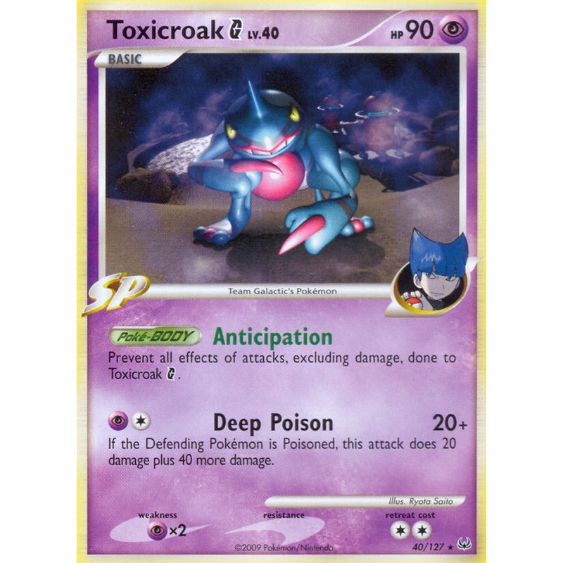 Toxicroak G (40/127) [Platinum: Base Set]