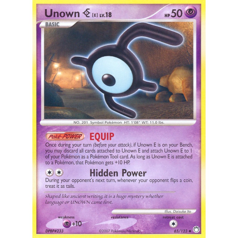 Unown E (65/123) [Diamond & Pearl: Mysterious Treasures]