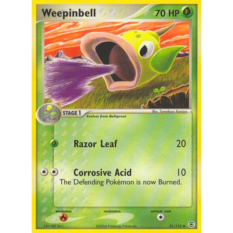 Weepinbell (51/112) [EX: FireRed & LeafGreen]