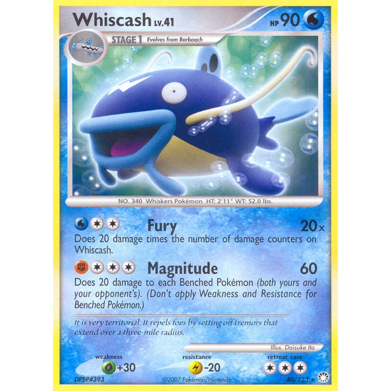 Whiscash (40/123) [Diamond & Pearl: Mysterious Treasures]