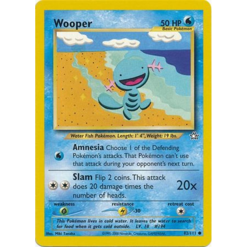 Wooper (82/111) [Neo Genesis Unlimited]