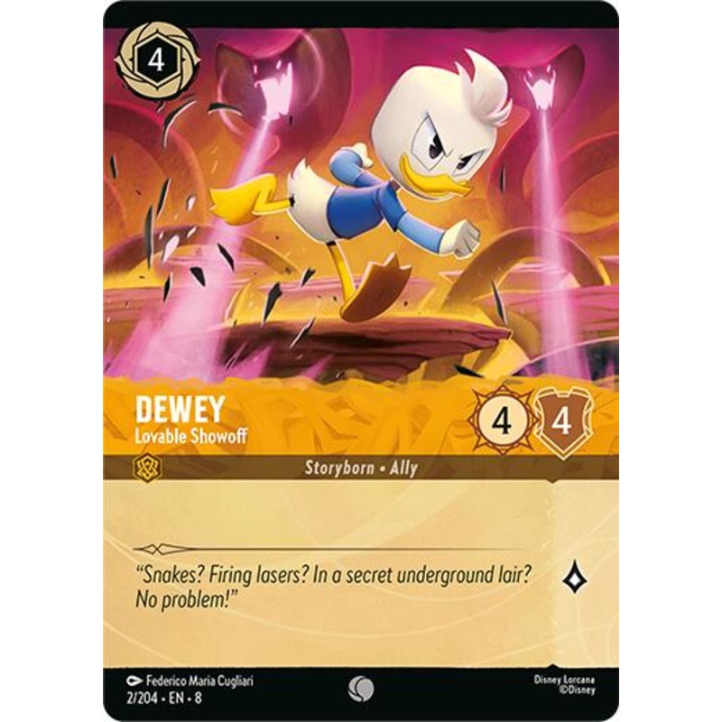 Dewey - Lovable Showoff (Cold Foil) (2/204) [Reign of Jafar]