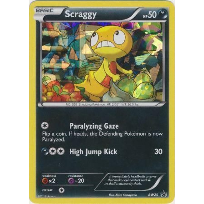 Scraggy (BW25) (Cracked Ice Holo) [Black & White: Black Star Promos]