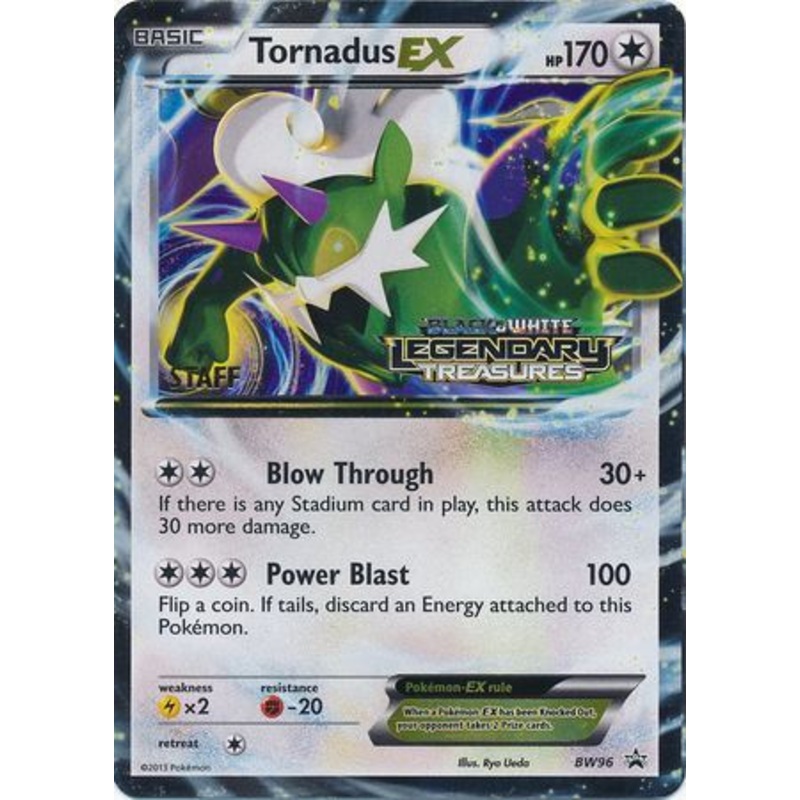 Tornadus EX (BW96) (Staff Prerelease Promo) [Black & White: Black Star Promos]