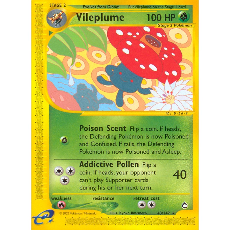 Vileplume (43/147) [Aquapolis]
