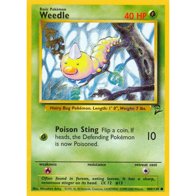 Weedle (100/130) [Base Set 2]