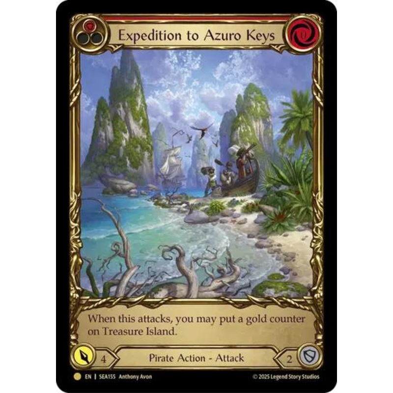 Expedition to Azuro Keys (Treasure) [SEA155] (High Seas)  Cold Foil