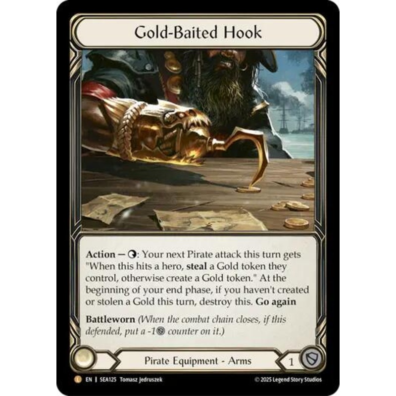 Gold-Baited Hook (Treasure) [SEA125] (High Seas)  Cold Foil