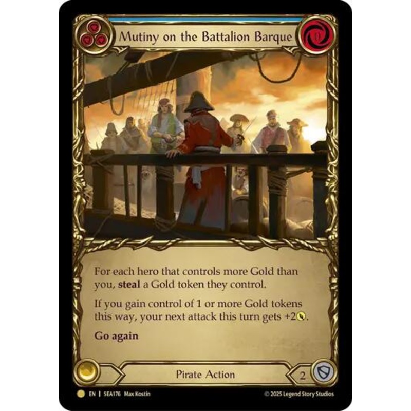 Mutiny on the Battalion Barque (Treasure) [SEA176] (High Seas)  Cold Foil