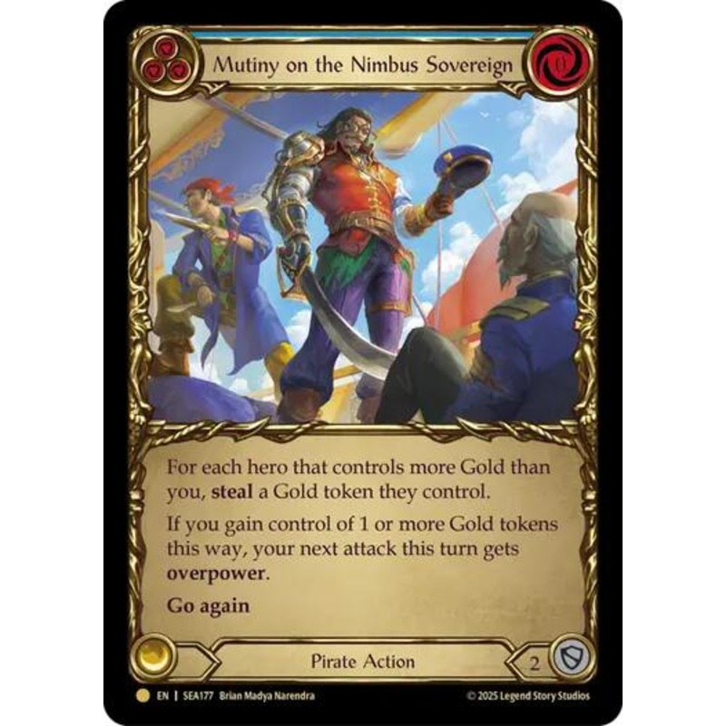 Mutiny on the Nimbus Sovereign (Treasure) [SEA177] (High Seas)  Cold Foil
