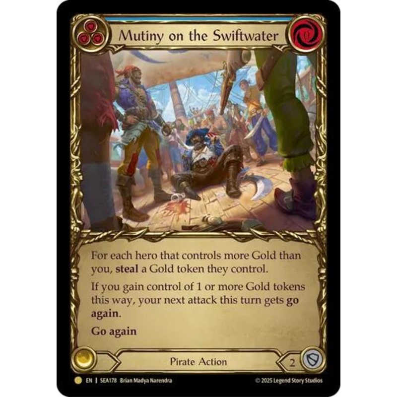 Mutiny on the Swiftwater (Treasure) [SEA178] (High Seas)  Cold Foil