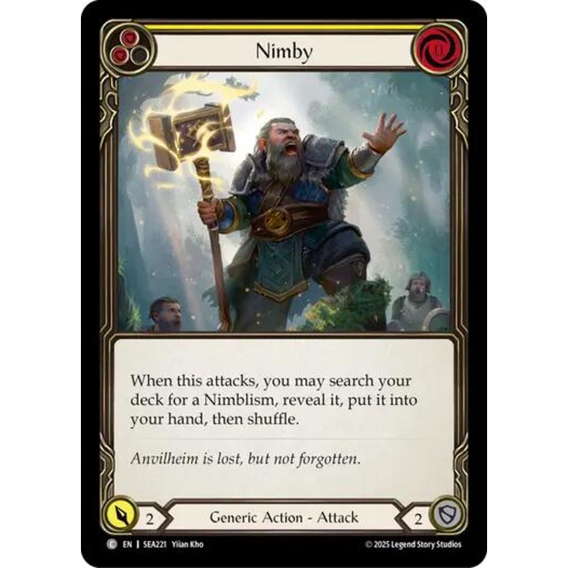 Nimby (Yellow) [SEA221] (High Seas)  Rainbow Foil