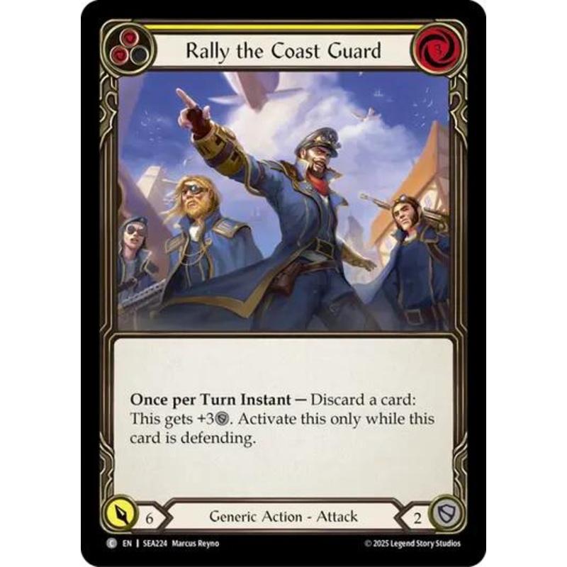 Rally the Coast Guard (Yellow) [SEA224] (High Seas)