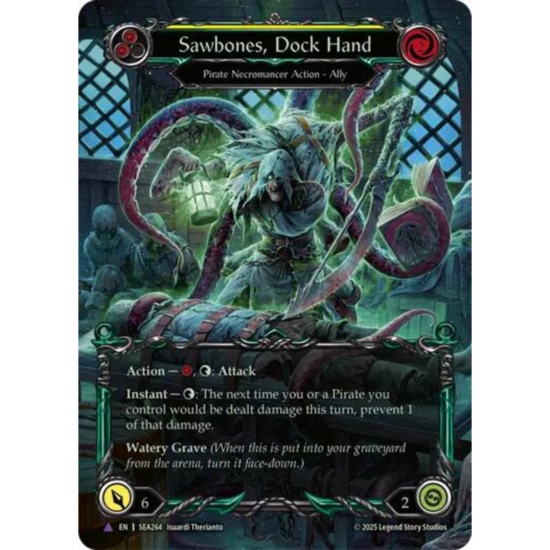 Sawbones, Dock Hand [SEA264] (High Seas)  Cold Foil