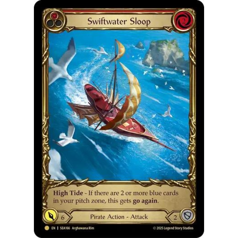 Swiftwater Sloop (Red) (Treasure) [SEA166] (High Seas)  Cold Foil