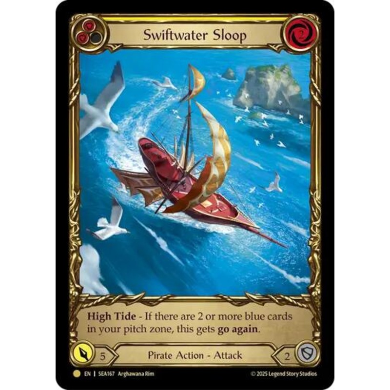 Swiftwater Sloop (Yellow) (Treasure) [SEA167] (High Seas)  Cold Foil