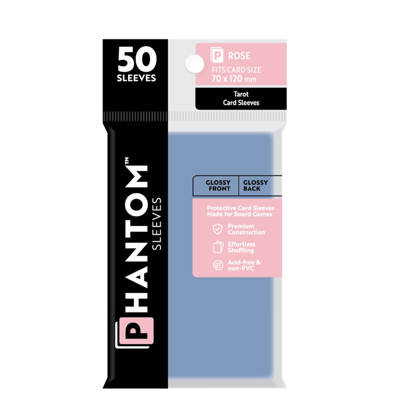 Phantom Sleeves: Rose Size (70mm x 120mm) 50 ct