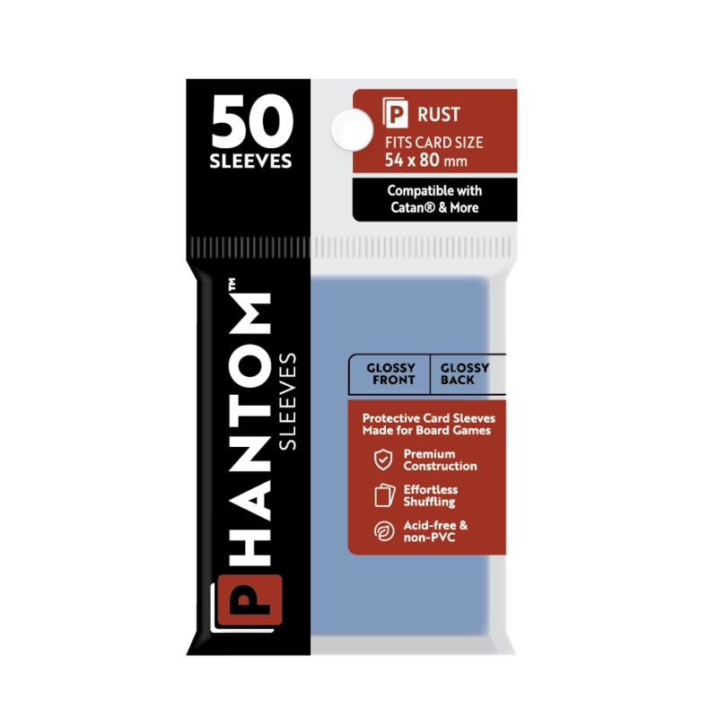 Phantom Sleeves: Rust Size (54mm x 80mm) 50 ct
