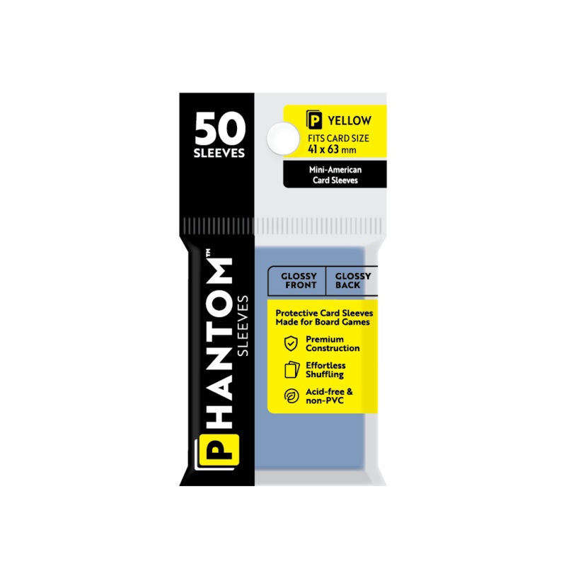 Phantom Sleeves: Yellow Size (41mm x 63mm) 50 ct