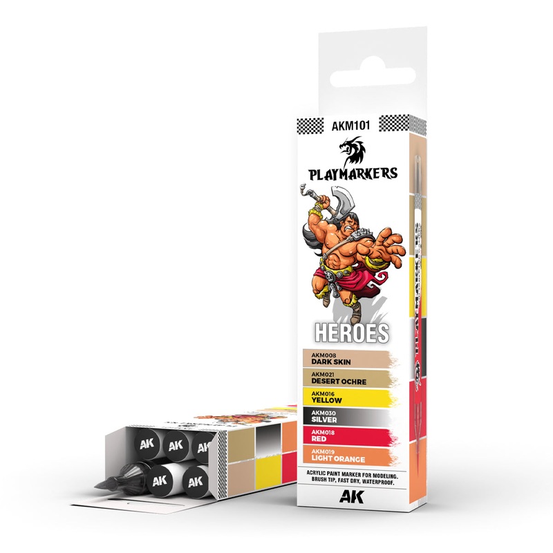 PLAYMARKERS SET - HEROES (6 ref.)