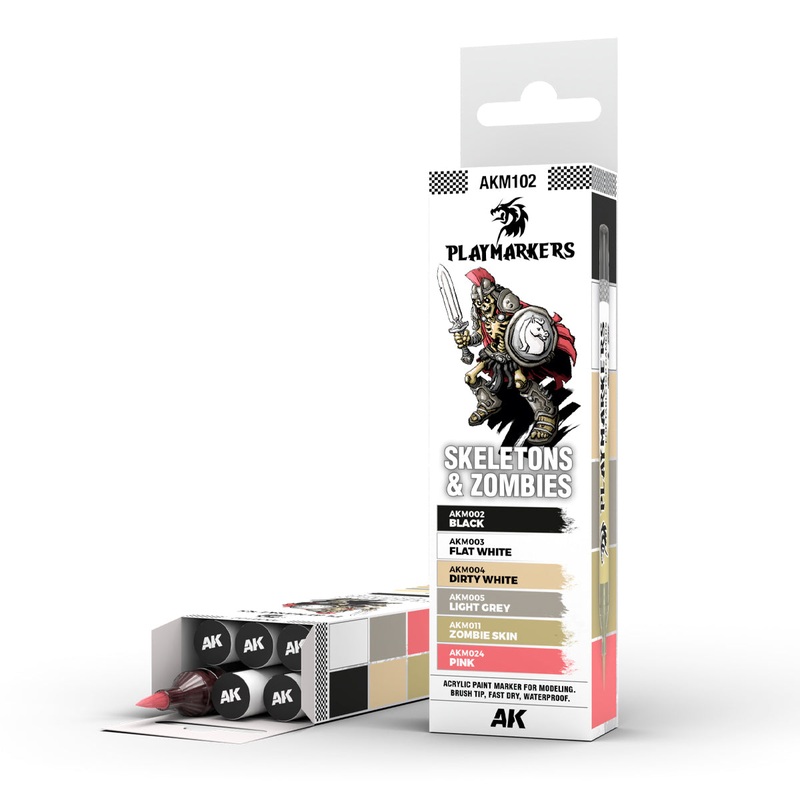 PLAYMARKERS SET - SKELETONS & ZOMBIES (6 ref.)