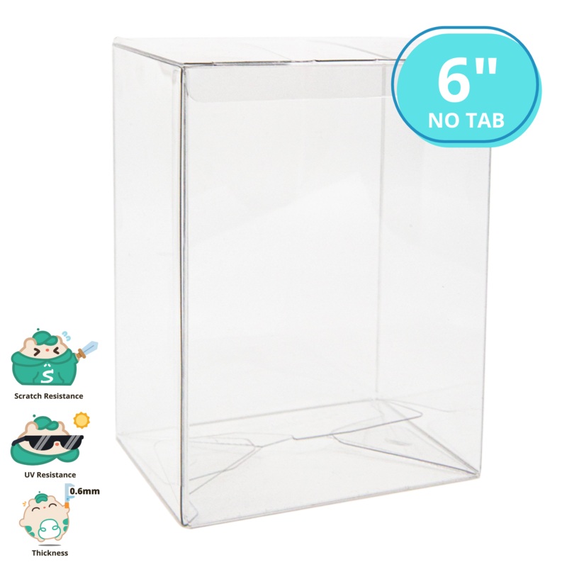 Shumi .6mm Protectors [No Tab] - 6-Inch POP Size