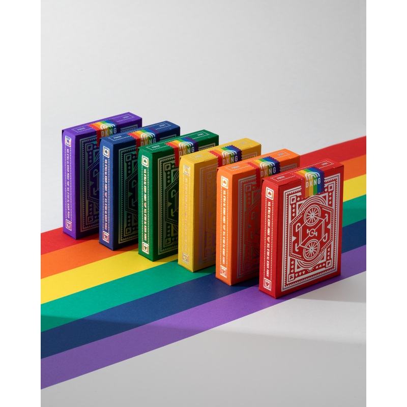 DKNG Rainbow Wheels Playing Cards
