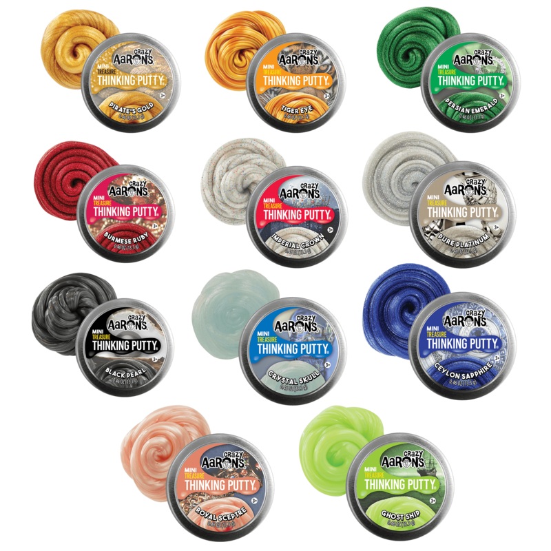 Crazy Aaron's Thinking Putty - Treasure Surprise 2" Tin