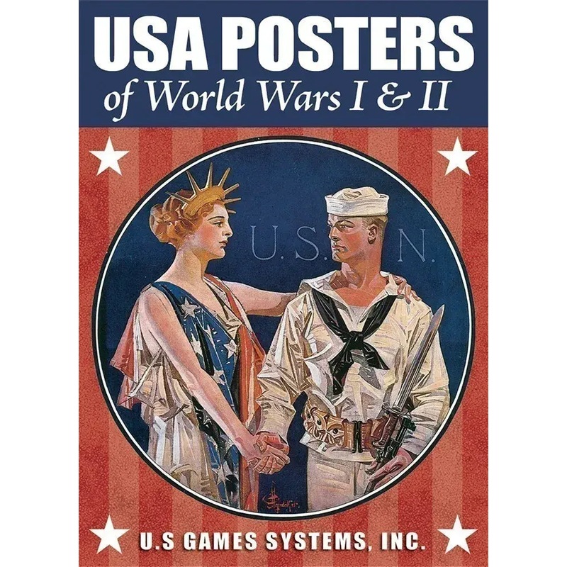 USA Posters of World Wars I and II Poker Deck