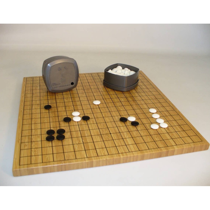 GO - Bamboo GO Board with 7mm Stone Set