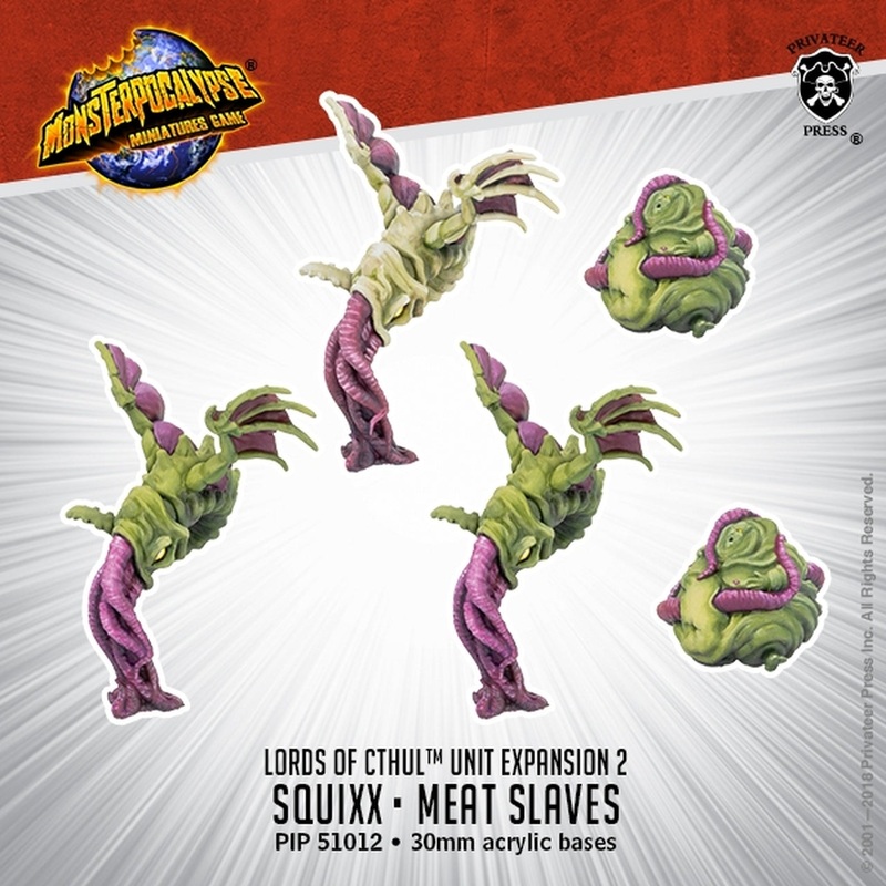 Monsterpocalypse - Lords of Cthul Unit: Squix & Meat Slave
